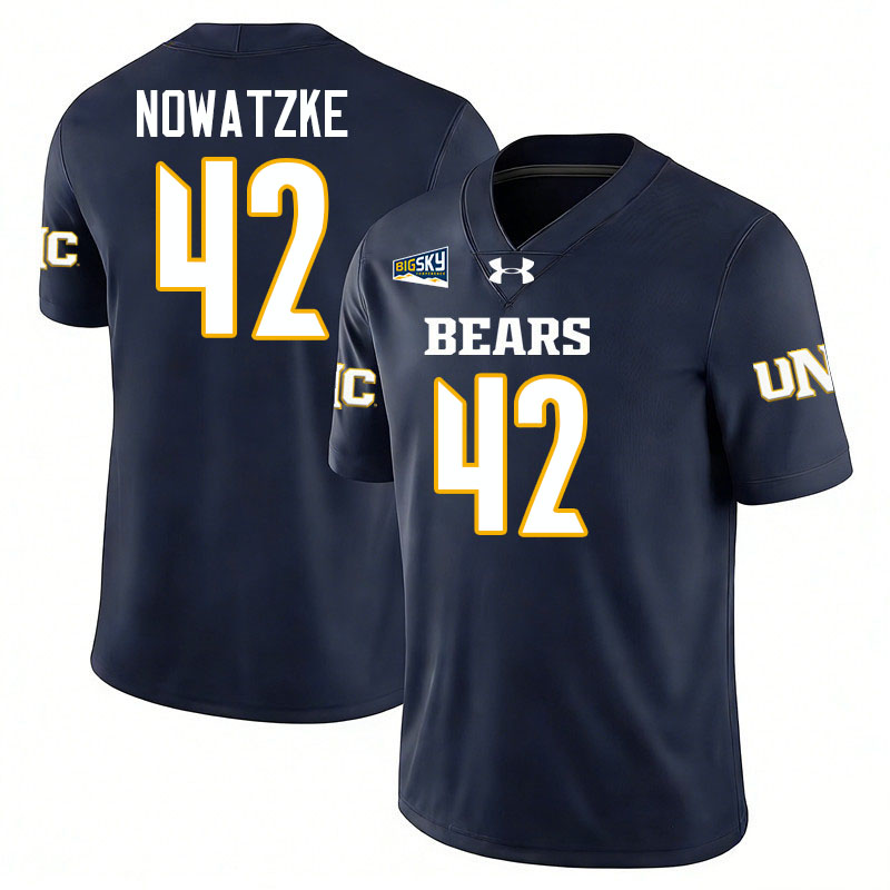 Northern Colorado Bears #42 Zach Nowatzke College Football Jerseys,Uniforms Stitched-Navy